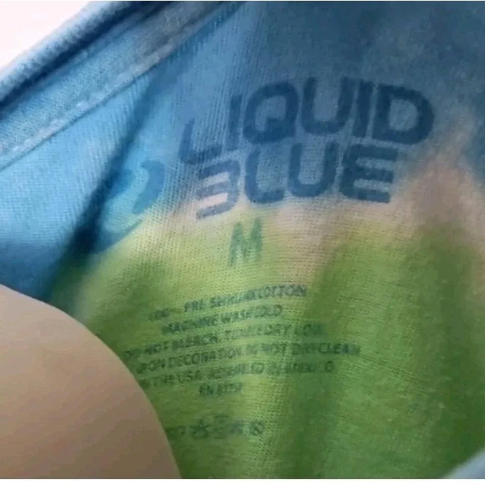 Pink Floyd T-Shirt Size M Purple Green Tye Dye Liquid Blue Music Hippie‎ Tour